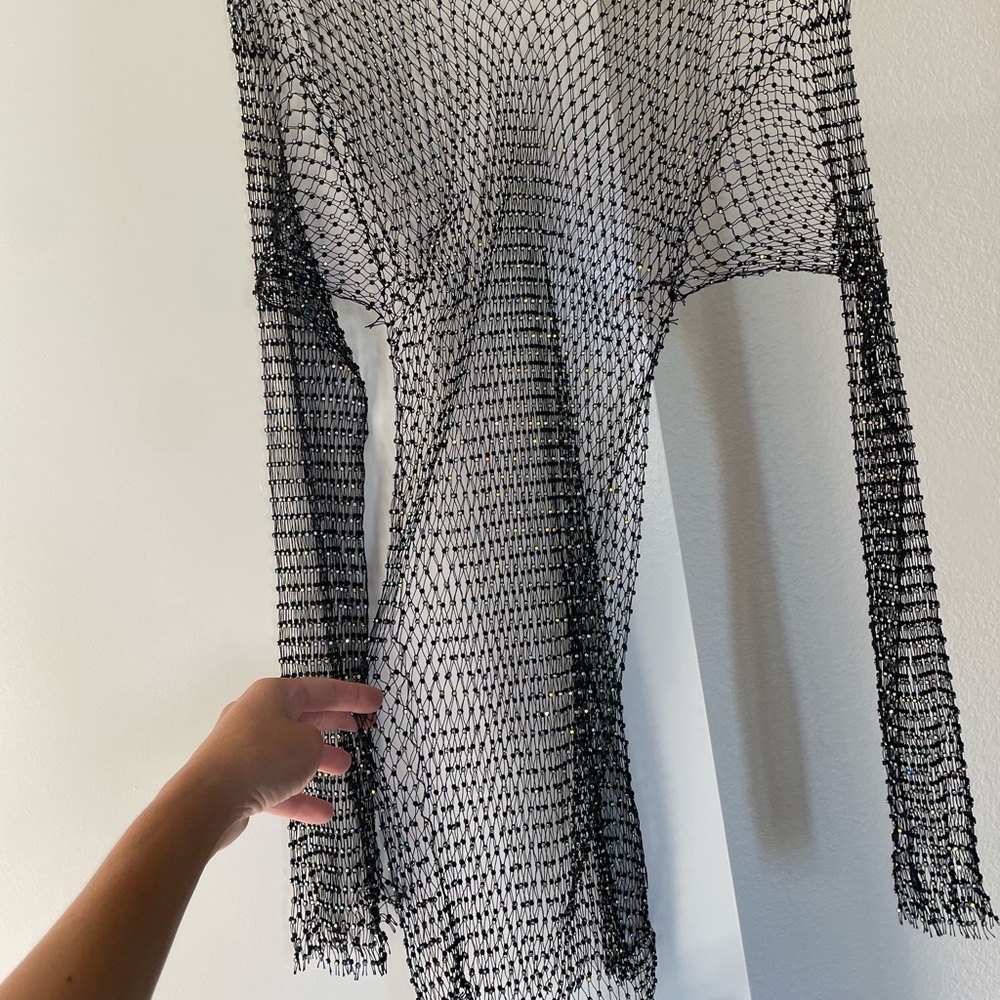 Sheer Rhinestone Dress - Picture 3 of 5